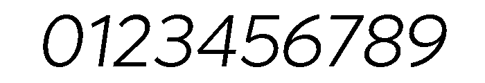 Lufga Light Italic Font OTHER CHARS