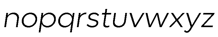Lufga Light Italic Font LOWERCASE