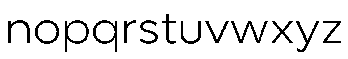 Lufga Light Font LOWERCASE