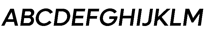 Lufga Medium Italic Font UPPERCASE