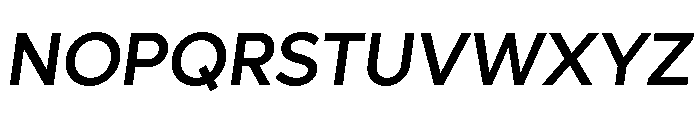 Lufga Medium Italic Font UPPERCASE
