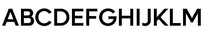 Lufga Medium Font UPPERCASE