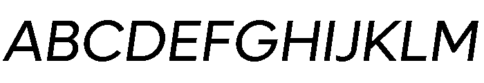 Lufga Regular Italic Font UPPERCASE