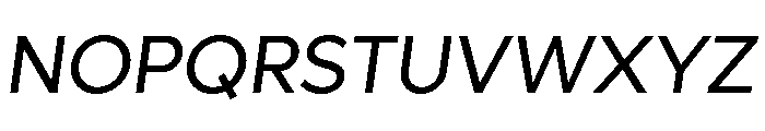 Lufga Regular Italic Font UPPERCASE