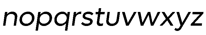 Lufga Regular Italic Font LOWERCASE