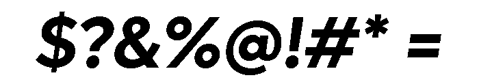 Lufga Semi Bold Italic Font OTHER CHARS