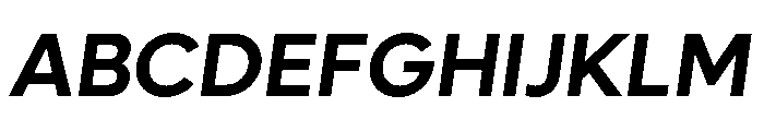 Lufga Semi Bold Italic Font UPPERCASE