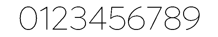 Lufga Thin Font OTHER CHARS