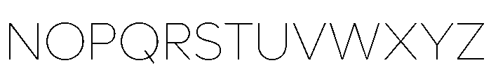 Lufga Thin Font UPPERCASE