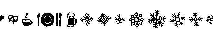 Lullabies Extras Font UPPERCASE