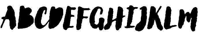 Lullabies Heavy Fill Font UPPERCASE