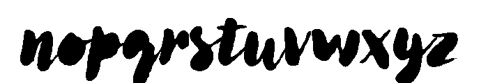 Lullabies Heavy Fill Font LOWERCASE