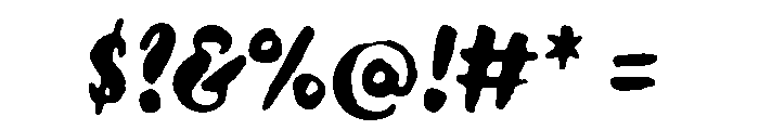 Lullabies Heavy Font OTHER CHARS