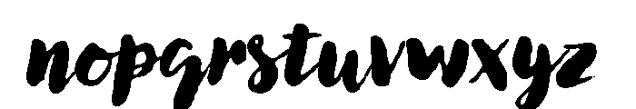 Lullabies Heavy Font LOWERCASE