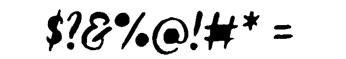 Lullabies Regular Fill Font OTHER CHARS