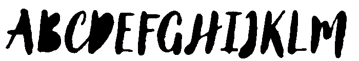 Lullabies Regular Fill Font UPPERCASE