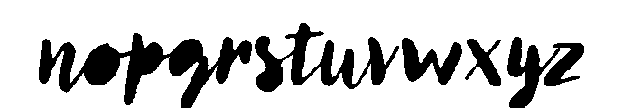 Lullabies Regular Fill Font LOWERCASE