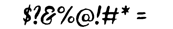 Lullabies Regular Font OTHER CHARS