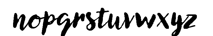 Lullabies Regular Font LOWERCASE