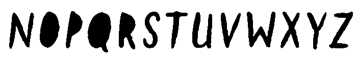Lullabies Text Fill Font LOWERCASE