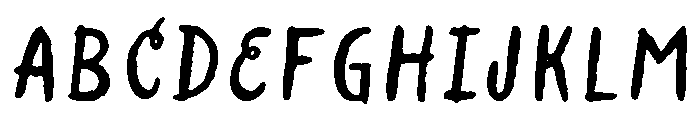 Lullabies Text Font UPPERCASE