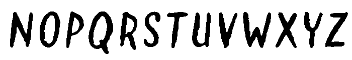 Lullabies Text Font UPPERCASE