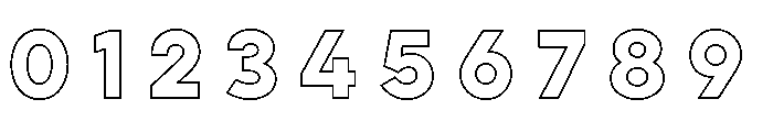 Lulo Clean Outline Bold Font OTHER CHARS