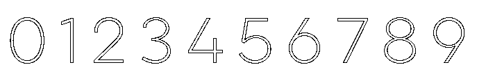Lulo Clean Outline Font OTHER CHARS