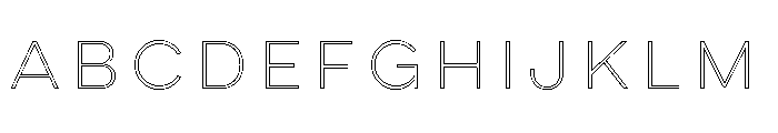 Lulo Clean Outline Font UPPERCASE