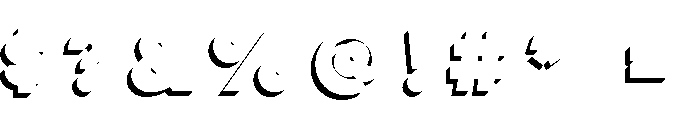 Lulo Clean Three Bold Font OTHER CHARS