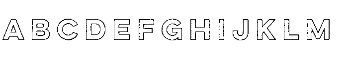 Lulo Outline Bold Font UPPERCASE