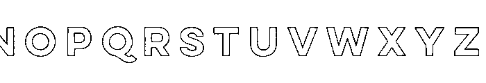 Lulo Outline Bold Font UPPERCASE