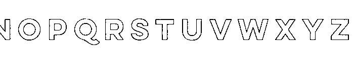 Lulo Outline Bold Font LOWERCASE