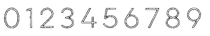 Lulo Outline Font OTHER CHARS