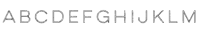 Lulo Outline Font UPPERCASE