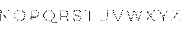 Lulo Outline Font UPPERCASE