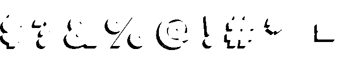 Lulo Three Bold Font OTHER CHARS