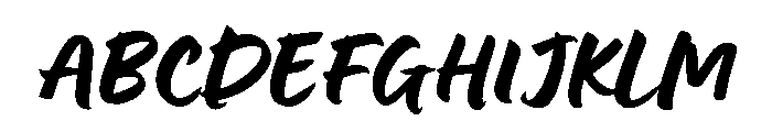 Lumios Brush Regular Font UPPERCASE