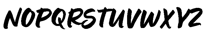 Lumios Brush Regular Font UPPERCASE