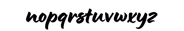 Lumios Brush Regular Font LOWERCASE