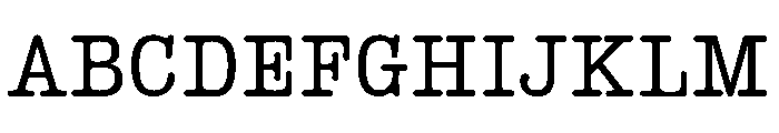 Lumios Typewriter New Font UPPERCASE