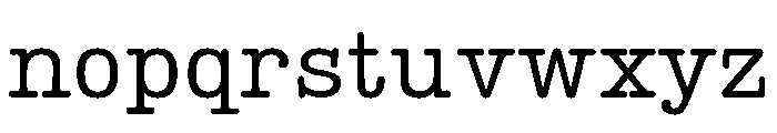 Lumios Typewriter New Font LOWERCASE