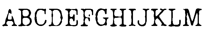 Lumios Typewriter Old Font UPPERCASE