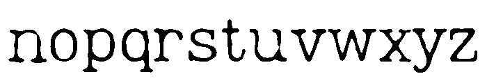 Lumios Typewriter Old Font LOWERCASE