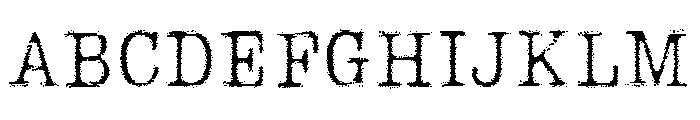 Lumios Typewriter Tape Font UPPERCASE