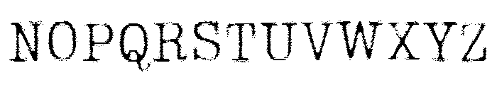 Lumios Typewriter Tape Font UPPERCASE