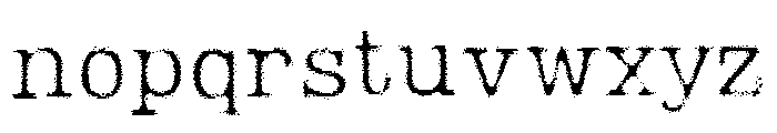Lumios Typewriter Tape Font LOWERCASE