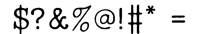 Lumios Typewriter Used Font OTHER CHARS