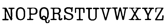 Lumios Typewriter Used Font UPPERCASE
