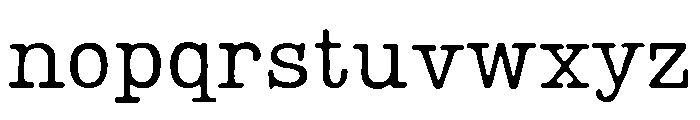 Lumios Typewriter Used Font LOWERCASE